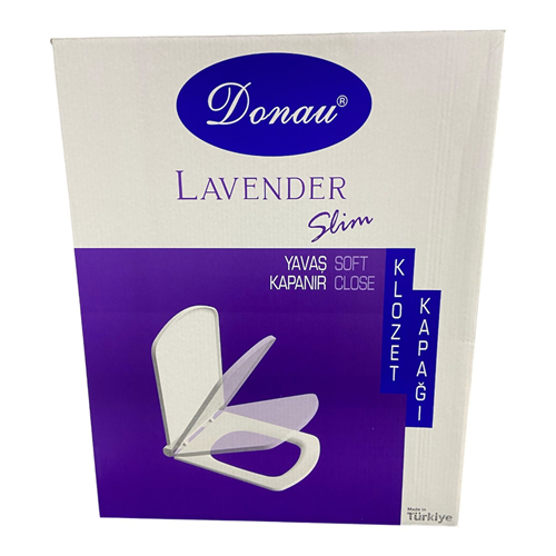 AMORTİSÖRLÜ  DONAU LEVANDER SLİM KLOZET KAPAĞI  (10pcs)
